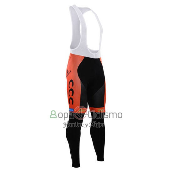 Ccc Ropa Ciclismo Culotte Largo 2015 Mangas Largas Negro y Naranja